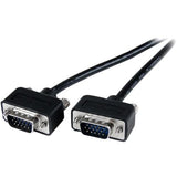 StarTech.com Thin Coax High Res VGA Monitor Cable with LP Connectors - SVGA - Low Profile Connectors - HD15 (M) - HD15(M)