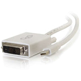 C2G 3ft Mini DisplayPort to DVI Cable - Single Link DVI-D Adapter - White