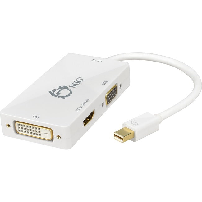 SIIG Mini DisplayPort 1.2 to 4K HDMI-DVI-VGA Conversion Adapter