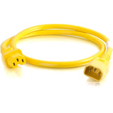 C2G 6ft 18AWG Power Cord (IEC320C14 to IEC320C13) - Yellow