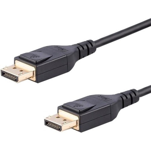 StarTech.com 3m 9.8 ft DisplayPort 1.4 Cable - VESA Certified - Supports HBR3 and resolutions of up to 8K@60Hz - Supports HDR for high contrast ratio and vivid colors - Latching DP connectors provide secure connections - Lifetime Warranty