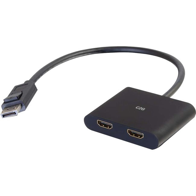 C2G DisplayPort to HDMI Monitor Splitter - 2 Port 4K HDMI MST Hub